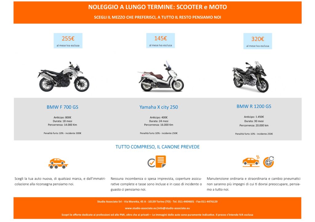 11 Noleggio a Lungo Termine Rev. 01 04 2017 Scooter e Moto